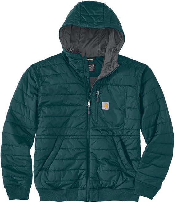 Carhartt Rain Defender Relaxed Fit Lightweight Insulated Hooded Jacket - 3 Warmest Rating