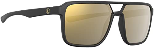 Leupold Bridger Sunglasses Matte Black Frame Bronze Mirror Lens 182675