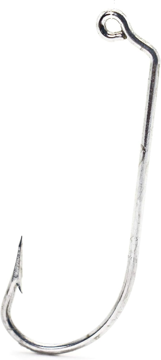 Mustad 34184D Classic O'Shaughnessy 60-Degree Bend Extra Long Shank Forged Duratin Jig Hook