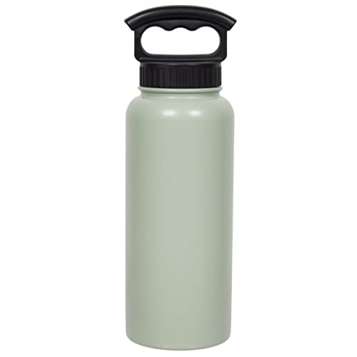 FIFTY/FIFTY 34oz Stainless Steel with PP Lid Bottle with 3 Finger Cap Sage Green