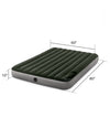 Intex Dura-Beam® Standard Downy Air Mattress 10" Queen w/ Built-In Foot Pump