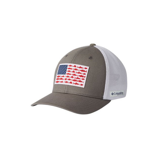 Columbia PFG Fish Flag Mesh Ball Cap - High