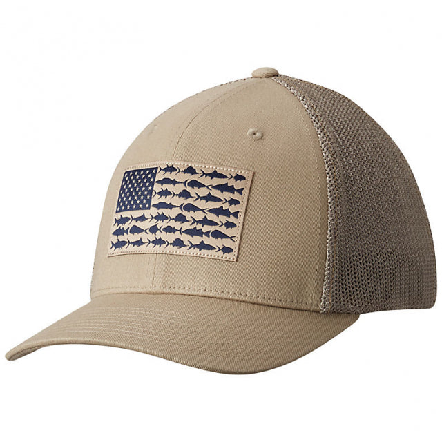 Columbia PFG Fish Flag Mesh Ball Cap - High