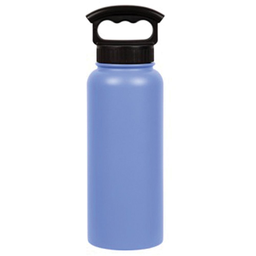 FIFTY/FIFTY 34oz Stainless Steel with PP Lid Bottle with 3 Finger Cap Periwinkle