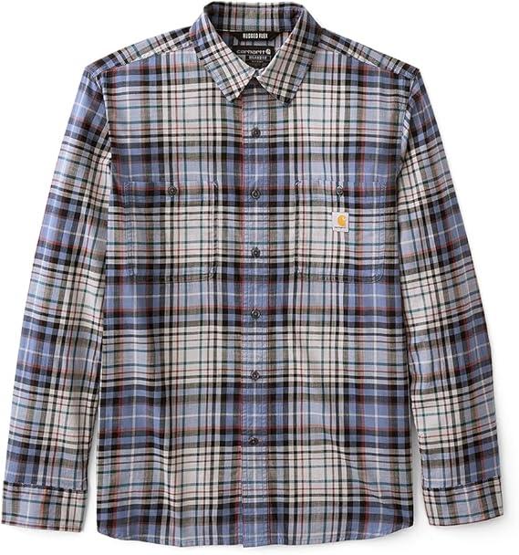 Carhartt Rugged Flex Relaxed Fit Lightweight Long-Sleeve Plaid Shirt Men's