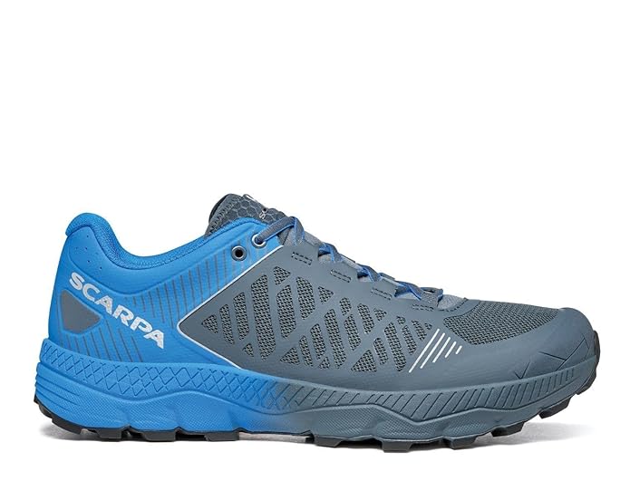 Scarpa Spin Ultra Trail Running Shoe Men's Iron Grey/Vivid Blue Open Box