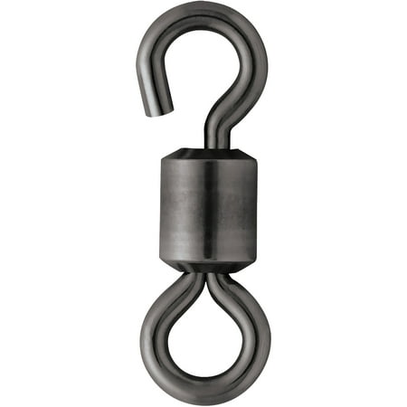 VMC Stainless Steel Open Eye Rolling Swivel - 10 - Black