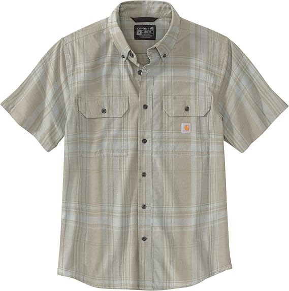 Carhartt Loose Fit Midweight Short-Sleeve Plaid Shirt Men's