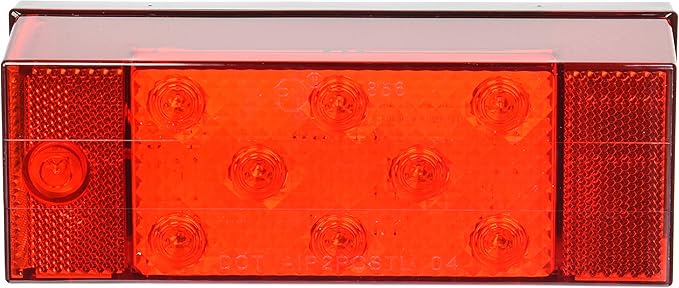 Peterson V856L Tail Light with License Light LED Lamp Red Light