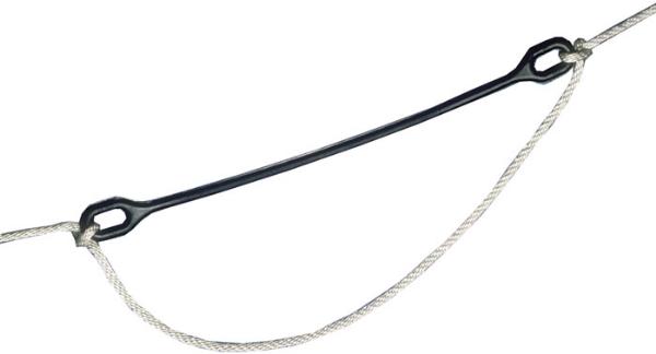 DAVIS INSTRUMENTS 1468 Line Snubber 22 INCH - Black - 2-Pack