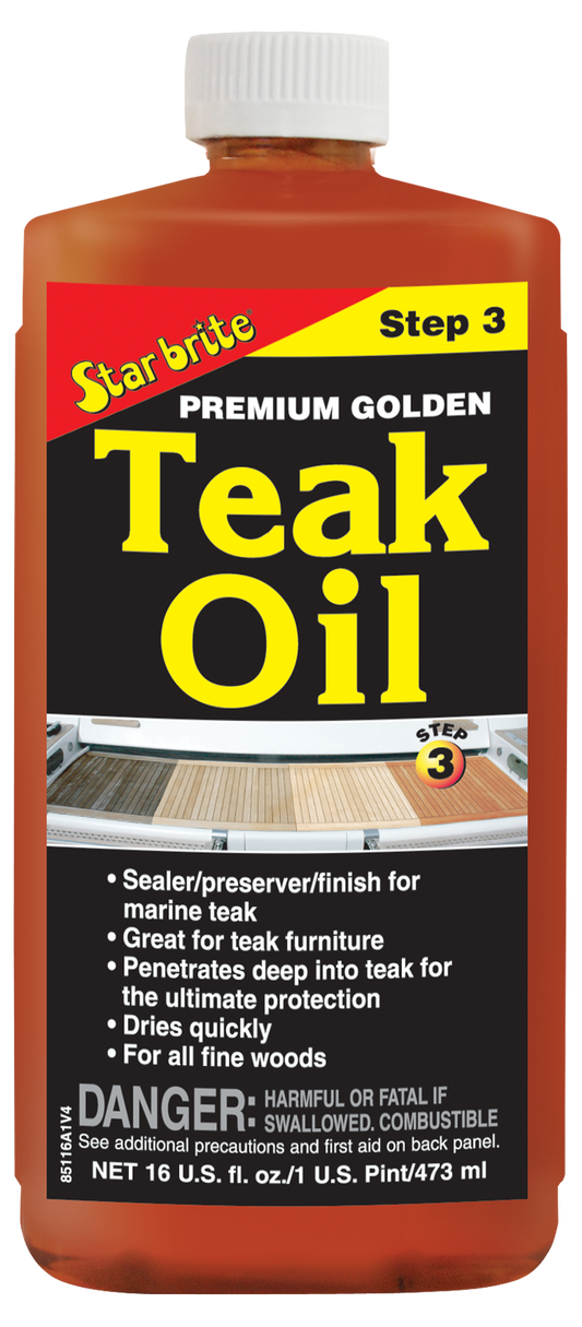 Starbrite Premium Teak Oil-Step 3