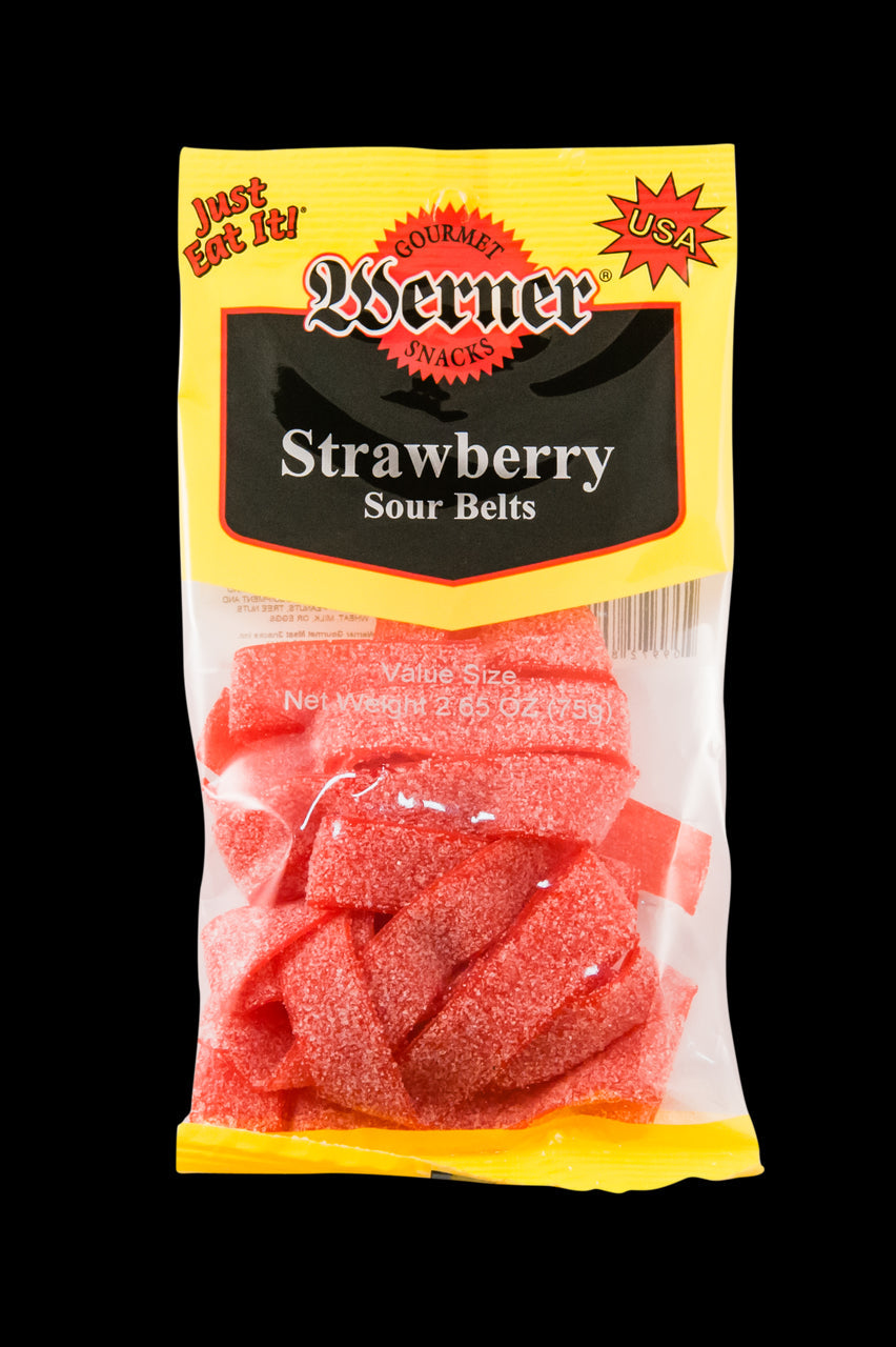 Werner Sour Belts Strawberry