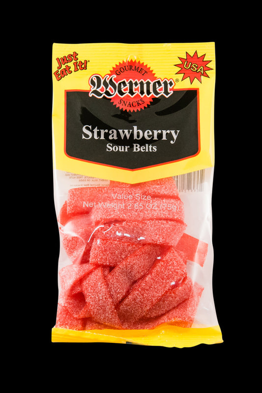 Werner Sour Belts Strawberry