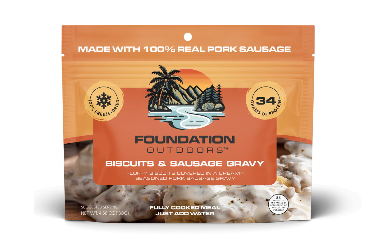 Foundation Outdoors Biscuits & Sausage Gravy Meal