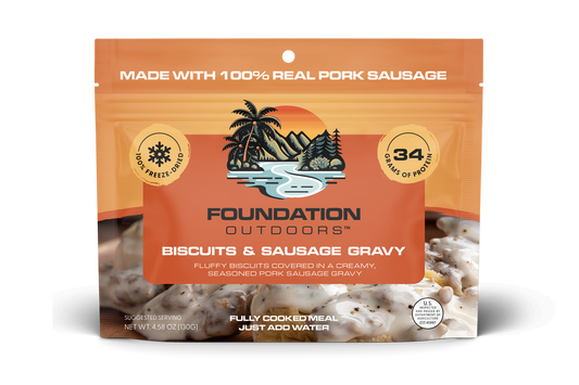 Foundation Outdoors Biscuits & Sausage Gravy Meal