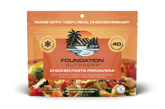 Foundation Outdoors Chicken Pasta Primavera Meal