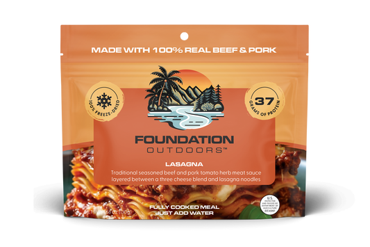 Foundation Outdoors Lasagna Meal