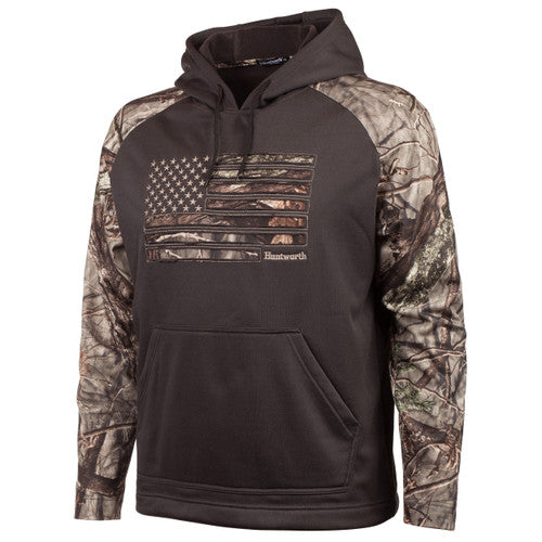 Huntsworth Knit Jersey Hoodie Horizontal Camo Flag