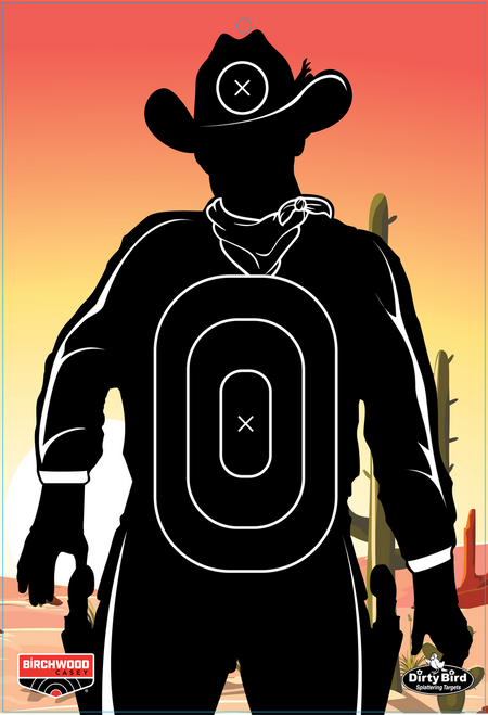 Birchwood Casey 12" X 18" Gunslinger Skyline Dirty Bird Target