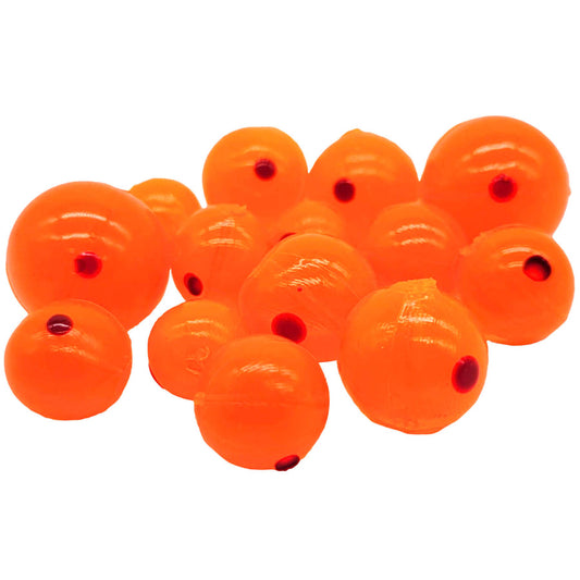 BnR Tackle Soft Beads 18mm Natural Stinkeye Neutral Buoyancy 8/pack