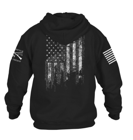 Grunt Style 1776 Flag Long-Sleeve Hoodie Men's