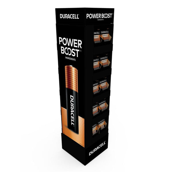 Duracell Coppertop 90 Pack Floor Tower Stand Display