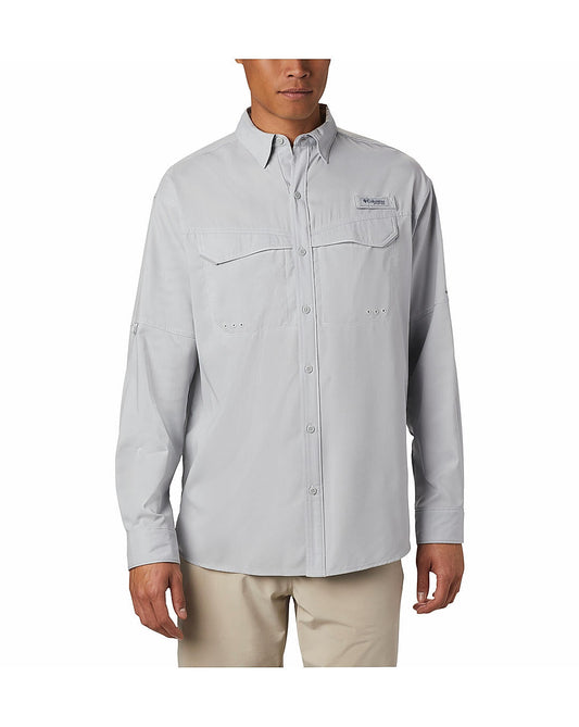 Columbia  Grey Low Drag Offshore Long Sleeve Shirt Men's