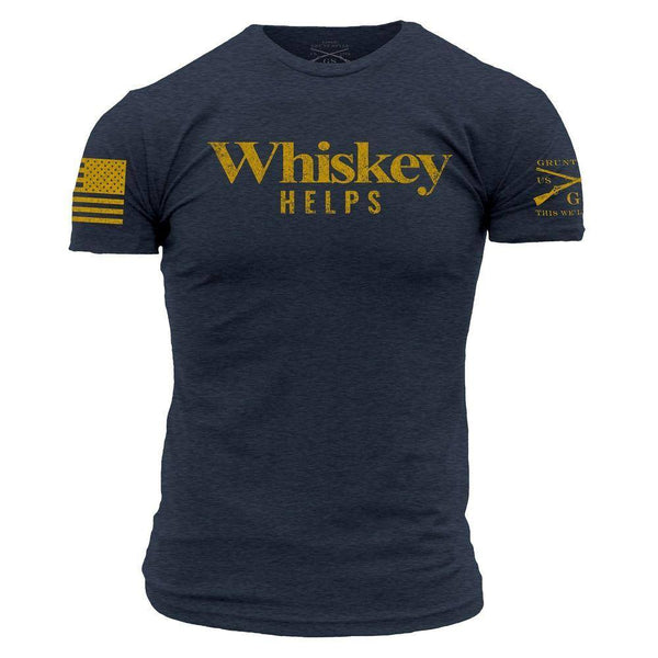 Grunt Style Short Sleeve T Shirt Whiskey Helps Men's