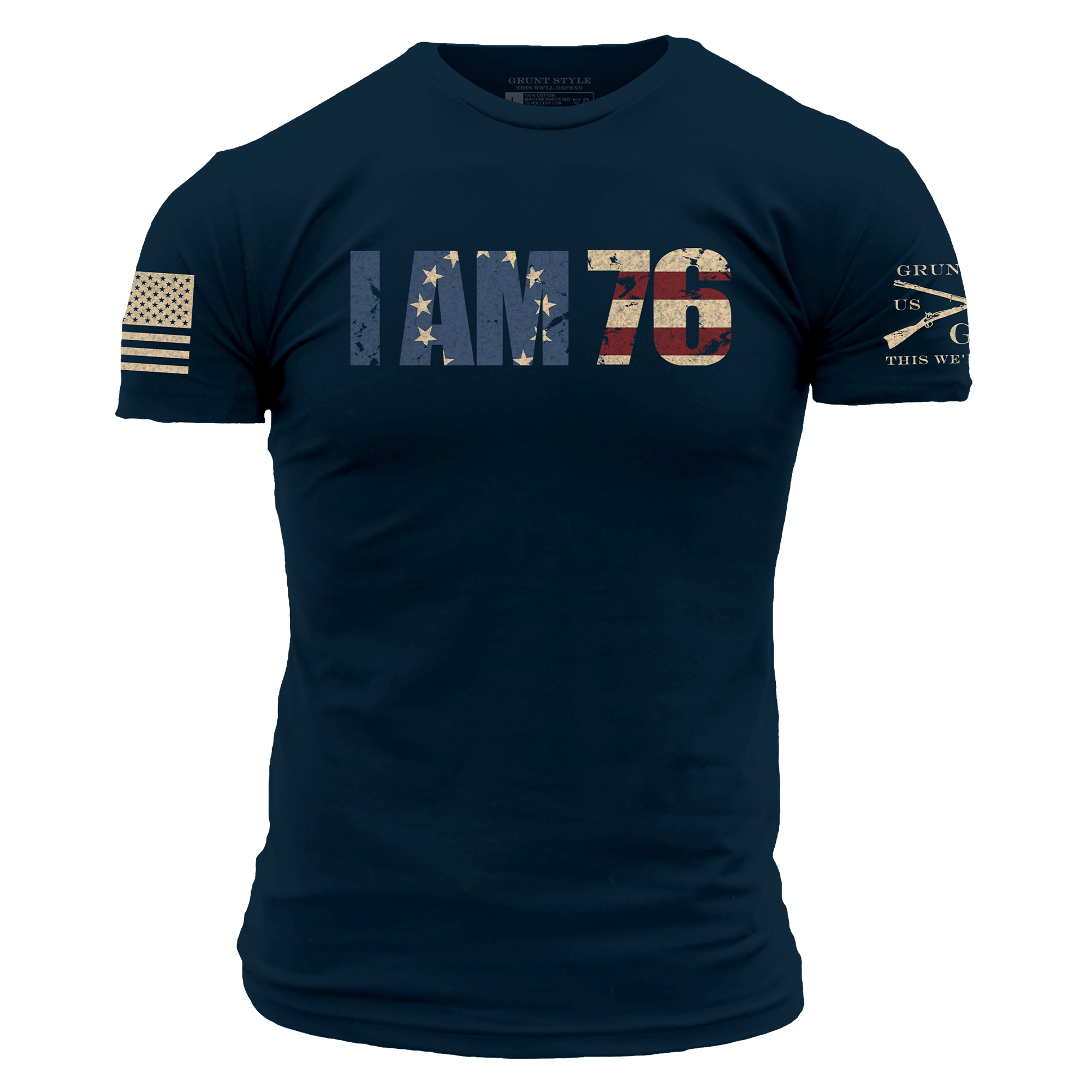 Grunt Style I Am 76 Patriotic Shirt Men's