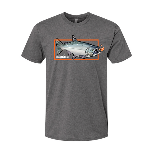 Addicted Fishing Gills Deep T-Shirt Graphite