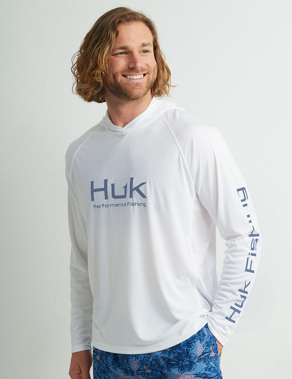 Felpa Con Cappuccio HUK Pursuit Performance LS Uomo – Leggera, Protezione UV, Più Colori