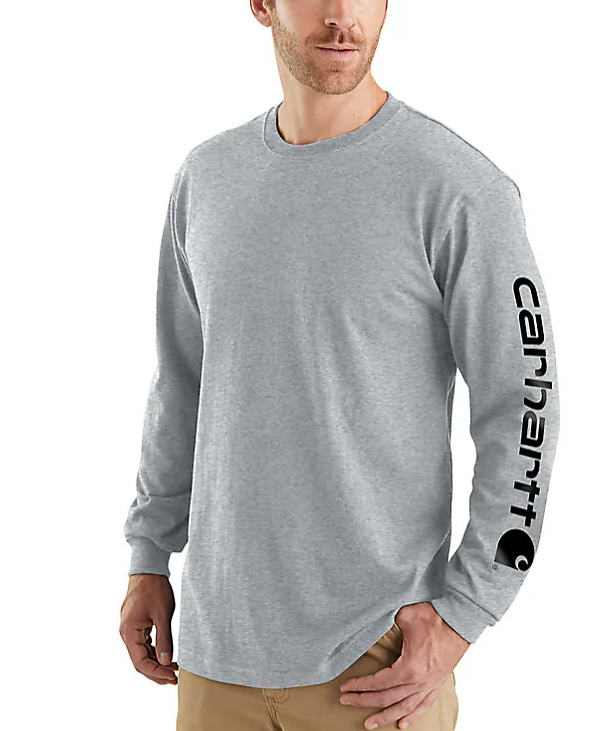 Carhartt Men's Graphic Logo Long Sleeve T-Shirt