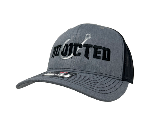 Addicted Fishing Addicted Classic Grey Trucker Hat