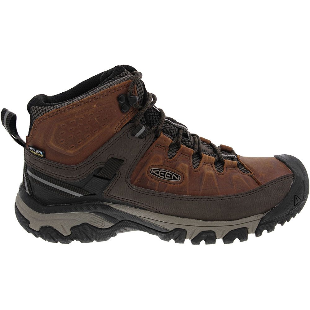 KEEN Targhee 3 Mid Waterproof Scarponcini Da Trekking Uomo – Pelle Impermeabile, Suola All Terrain, Protezione E Comfort