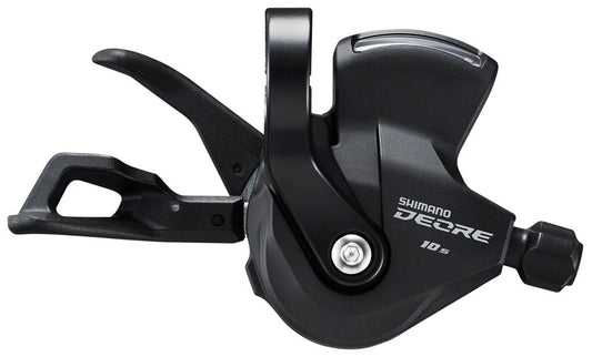 Shimano Deore SL-M4100-R Right Shift Lever - 10-Speed RapidFire Plus Optical Gear Display Black