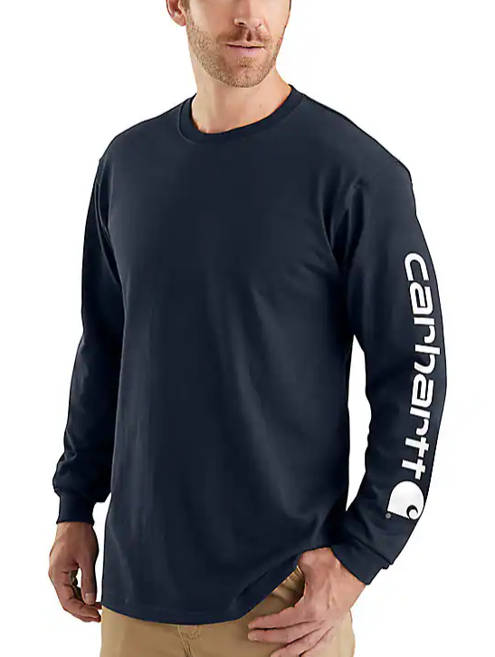 Carhartt Men's Graphic Logo Long Sleeve T-Shirt