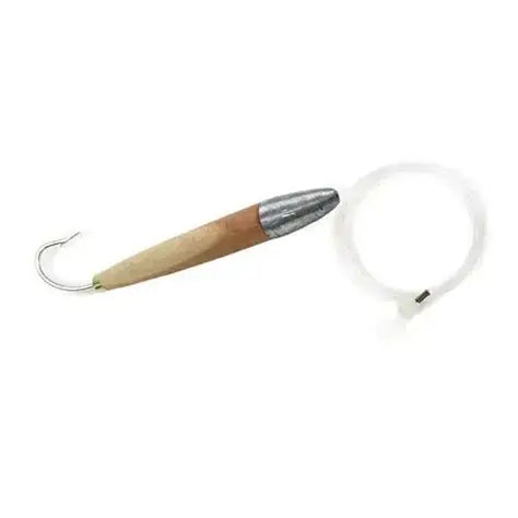 4" CEDAR PLUG - NATURAL 100LB FLUOROCARBON