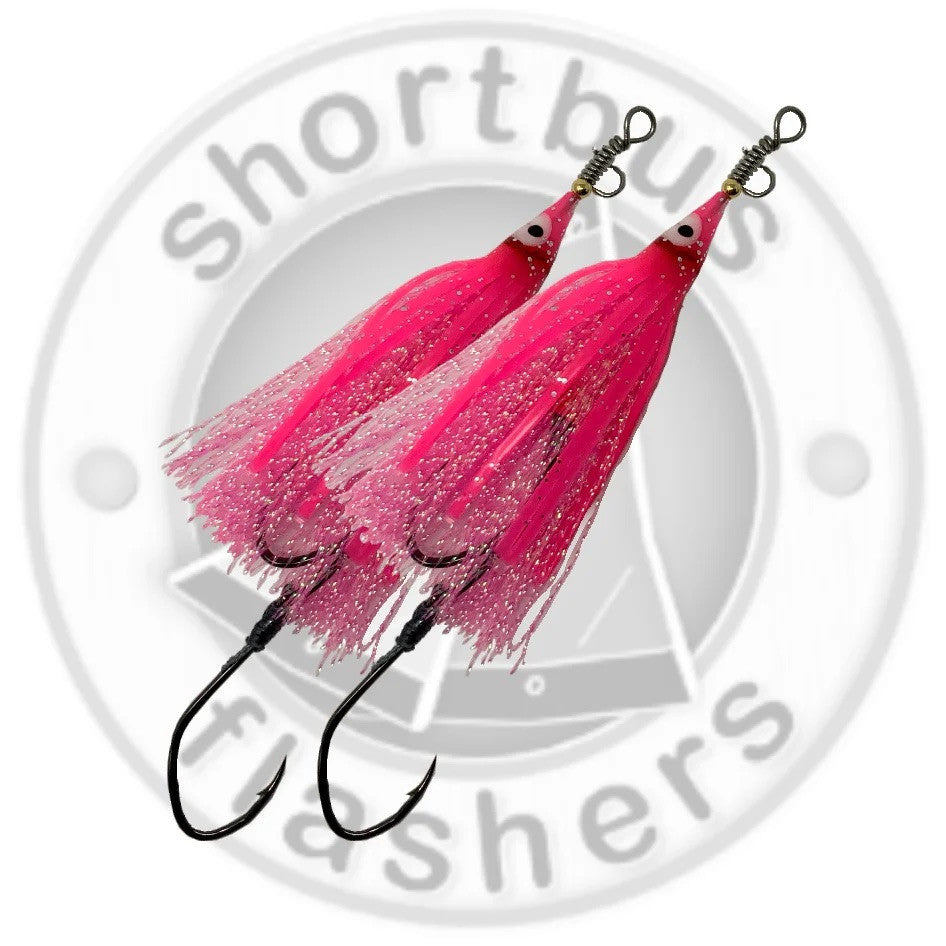 Shortbus Hoochie Tinsel Spinner Rig - 2PK