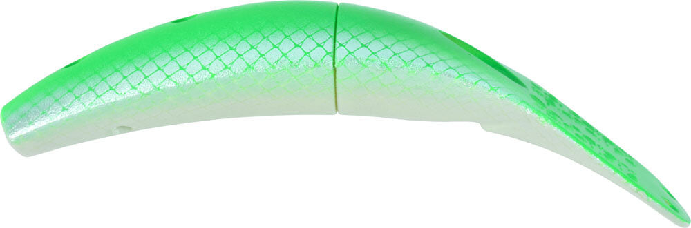 Yakima Bait Spinfish 3" 2 Pak Glo Flo Green Top Pearl Side Scale