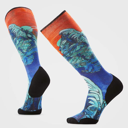Smartwool Ski Targeted Cushion Winter Haze Print OTC Socks Men's