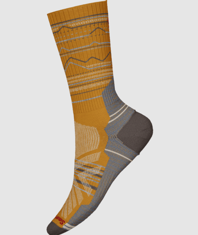 Smartwool Hike Light Cushion Mountain Range Pattern Crew Socks Men's