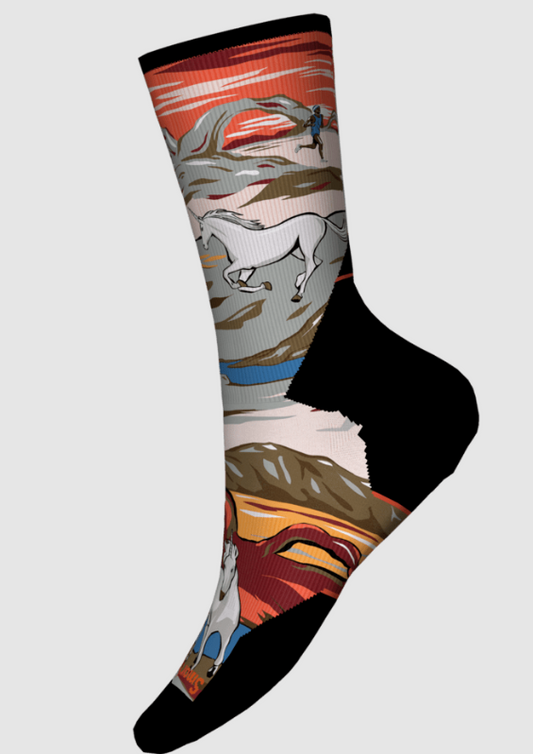 Smartwool Athlete Edition Run Trail Magic Crew Print Socks