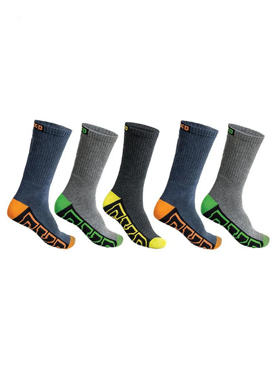 FXD SK-1 Crew Sock 5 Pack Multi