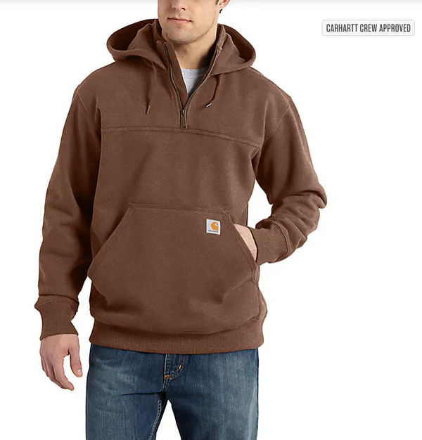 Carhartt Men's Rain Defender Loose Fit Heavyweight 1/4 Zip Hoodie