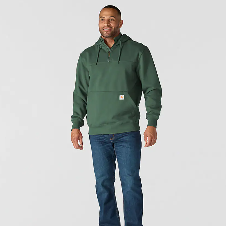 Carhartt Men's Rain Defender Loose Fit Heavyweight 1/4 Zip Hoodie