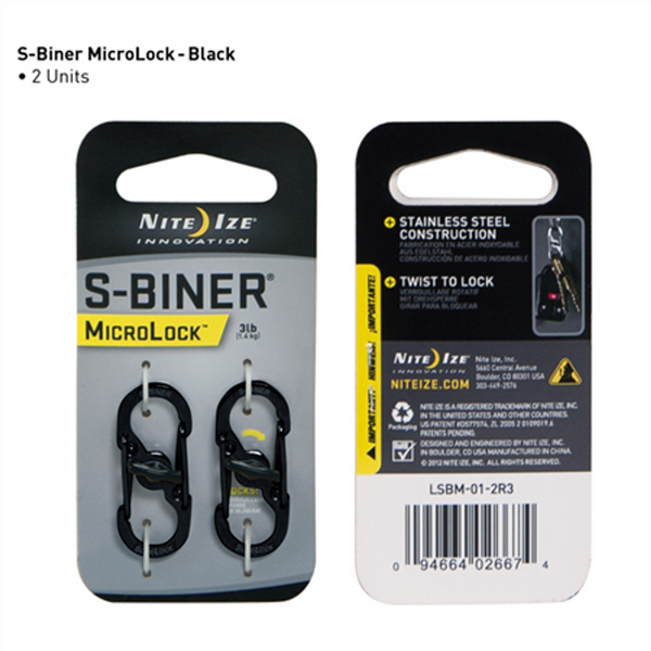 Nite Ize S-Biner Stainless Steel Microlock