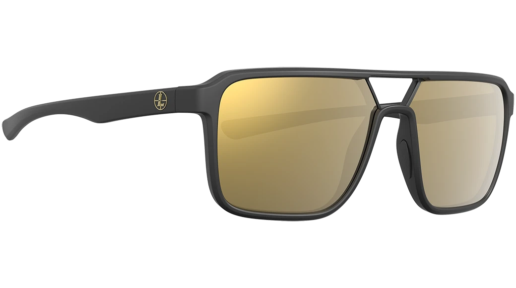 Leupold Bridger Sunglasses Matte Black Frame Bronze Mirror Lens 182675