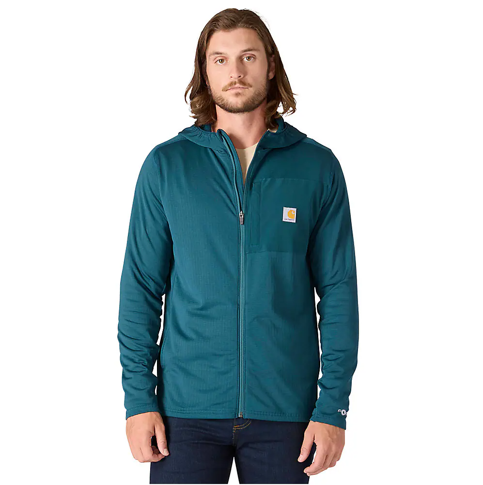 Carhartt Force Relaxed Fit Full-Zip Long-Sleeve Hooded Fleece-Lined Shirt Men's