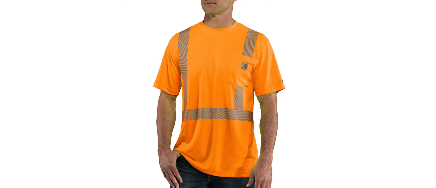 Carhartt Men's HV Frc Relaxed Fit Light Weight Short-Sleeved Cls 2 T-Shirt