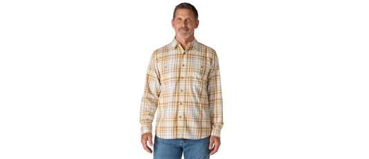 Carhartt Rugged Flex Relaxed Fit Lightweight Long-Sleeve Plaid Shirt Men's